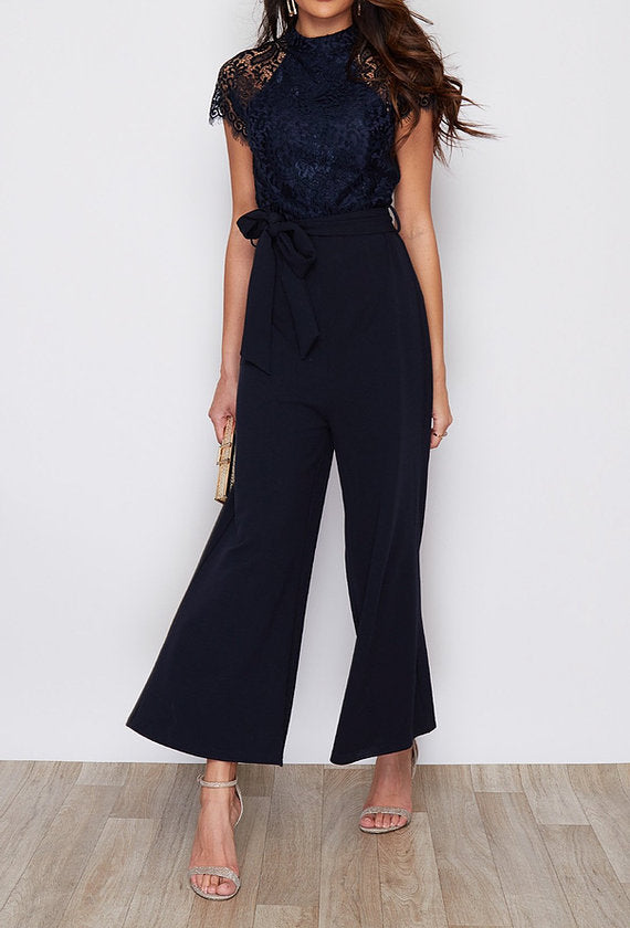 Lace cheap culotte jumpsuit