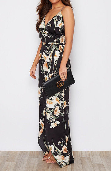 Mia wrap deals maxi dress