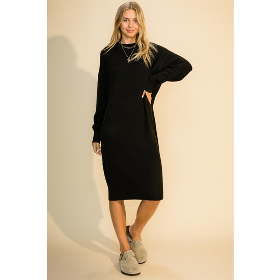 Sweatshirt best sale dress midi