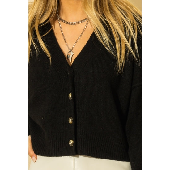 V neck button down sweater sale